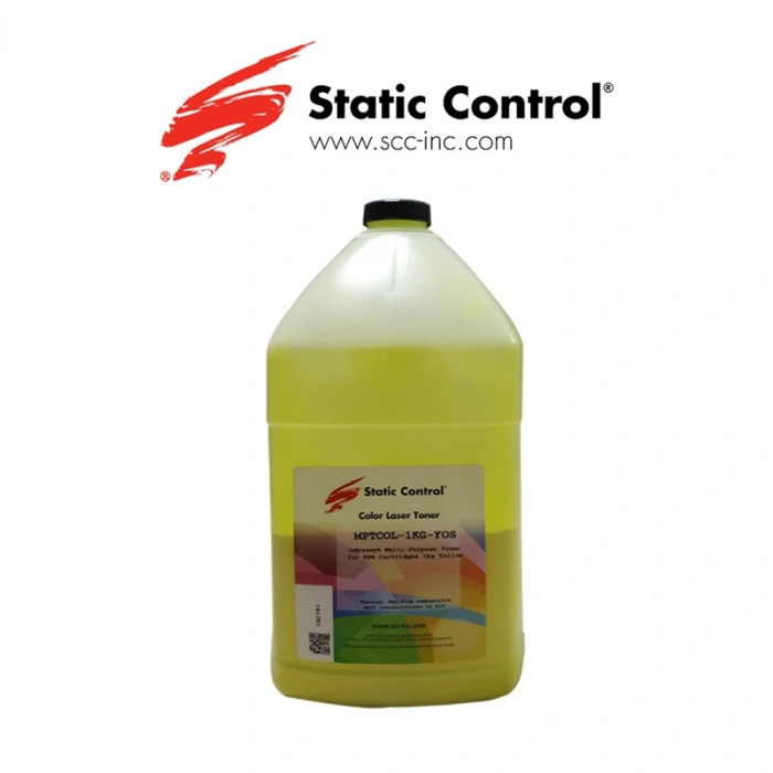 Renkli Toner Tozu HP uyumlu (Static Control) Universal MPTCOL SARI 1000 GR (Koli 6)