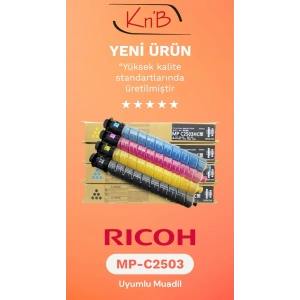 ~(Premium) Muadil Toner~ Ricoh uyumlu MPC2003/MPC2503/MPC2504/MPC2011 Kırmızı (200gr) -9.5K