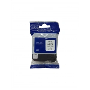 Muadil Etiket DYMO D1 45013 12mmX7m Beyaz Etikete Siyah (Laminasyon Şerit)