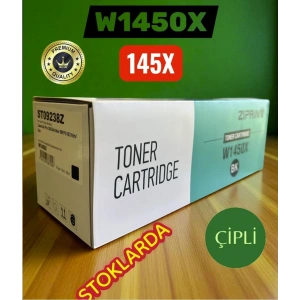 ~Muadil Toner~ HP uyumlu (ZIPRINT) W1450X/145X (ÇİPLİ) -3.8K- <b>- Avantajlı NAKİT Fiyat</b>