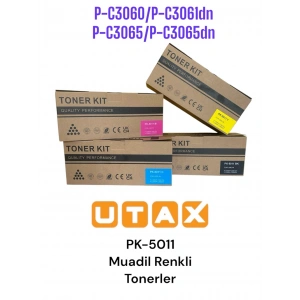 ~Muadil Toner~ Utax uyumlu (Premium) PK5011/P-C3060/P-C3065/P-C3061 (100gr) 5K - Sarı
