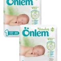 Önlem Botanika 1 Beden Bebek Bezi Yenidoğan Newborn 64 Lü x 2 Adet