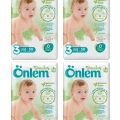 Önlem Botanika 3 Beden Bebek Bezi İkili Jumbo Midi 50 Li x 4 Adet