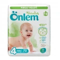 ÖNLEM Botanika 4 Numara Maxi Bebek Bezi Fırsat Paketi 72 Adet (7-14 Kg)