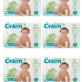 Önlem Botanika 5 Beden Çocuk Bezi İkili Jumbo Junior 32 Li x 6 Adet