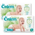 Önlem Botanika 4 Beden Çocuk Bezi İkili Jumbo Maxi 44 Lü x 2 Adet