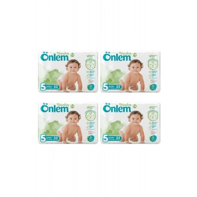 Önlem Botanika 5 Beden Çocuk Bezi İkili Jumbo Junior 32 Li x 4 Adet