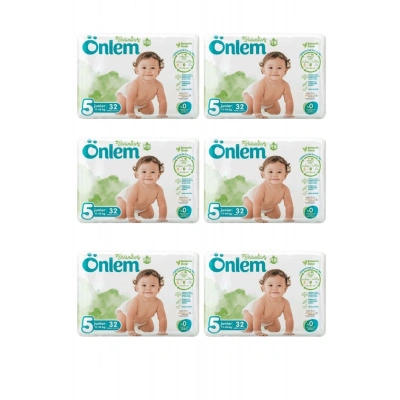 Önlem Botanika 5 Beden Çocuk Bezi İkili Jumbo Junior 32 Li x 6 Adet