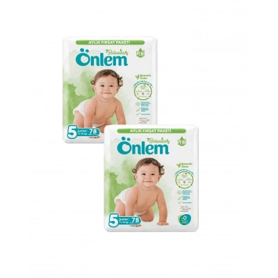 ÖNLEM Botanika 5 Numara Bebek Bezi Fırsat Paketi Junior 78 Adet X 2 Paket