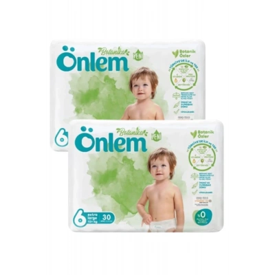 Önlem Botanika 6 Beden Çocuk Bezi İkili Jumbo X-Large 30 Lu x 2 Adet