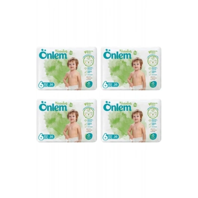 Önlem Botanika 6 Beden Çocuk Bezi İkili Jumbo X-Large 30 Lu x 4 Adet