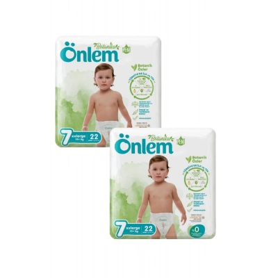 Önlem Botanika 7 Beden Çocuk Bezi İkili Jumbo 7 No XXL 22 Li x 2 Adet