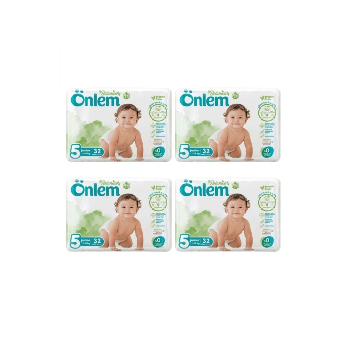 Önlem Botanika 5 Beden Çocuk Bezi İkili Jumbo Junior 32 Li x 4 Adet