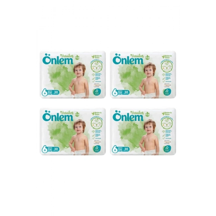 Önlem Botanika 6 Beden Çocuk Bezi İkili Jumbo X-Large 30 Lu x 4 Adet