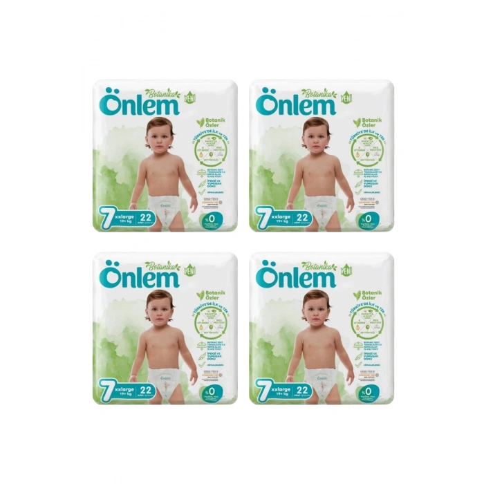 Önlem Botanika 7 Beden Çocuk Bezi İkili Jumbo 7 No XXL 22 Li x 4 Adet