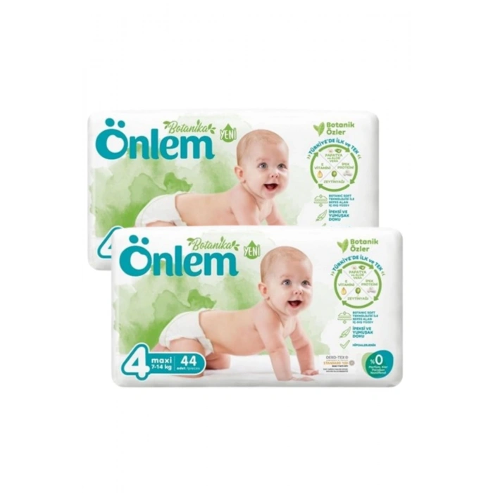 Önlem Botanika 4 Beden Çocuk Bezi İkili Jumbo Maxi 44 Lü x 2 Adet