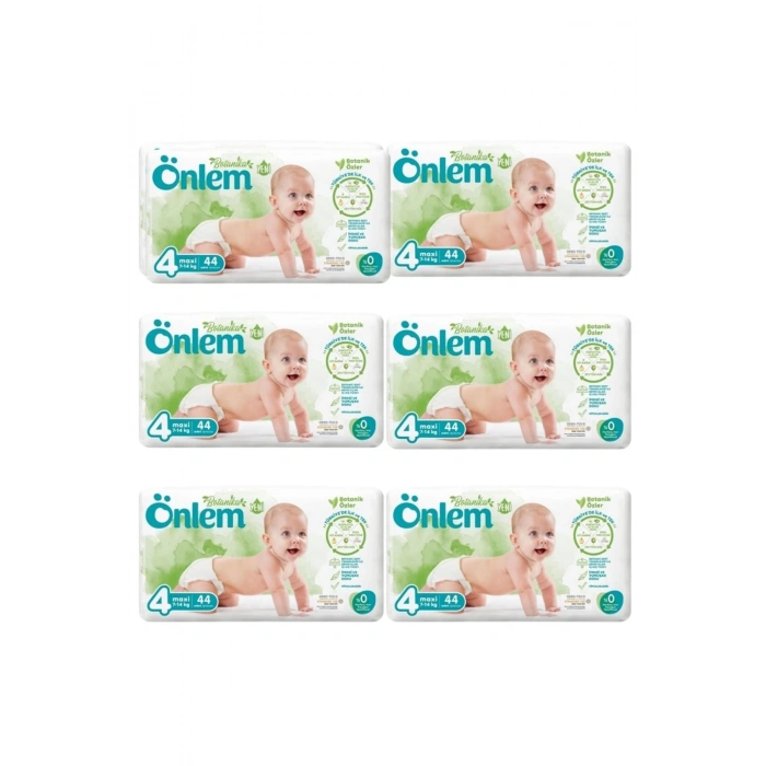 Önlem Botanika 4 Beden Çocuk Bezi İkili Jumbo Maxi 44 Lü x 6 Adet