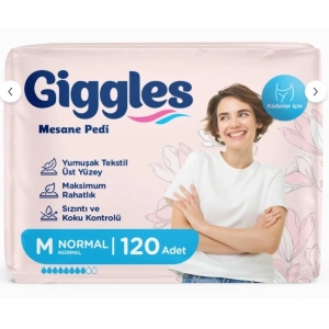 giggles Kadınlara Özel Mesane Pedi Medium (Normal) 12 paket - 120 Adet (12x10)