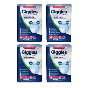 Giggles Külotlu Yetişkin Hasta Bezi Orta Boy M Beden 30 Lu X 4 Adet