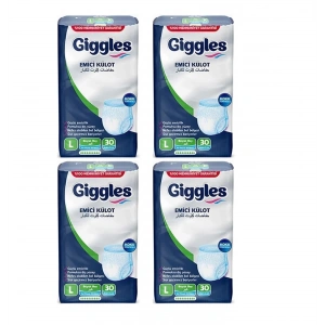 giggles Yetişkin Emici Külot Large 30lu 4 Paket (120 ADET)