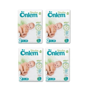 Önlem Botanika 2 Beden Bebek Bezi İkili Jumbo Mini 60 Lı x 4 Adet