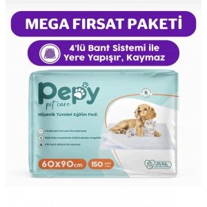 PEPY 60x90 Hijyenik Tuvalet Eğitim Pedi 30lu x5 Adet