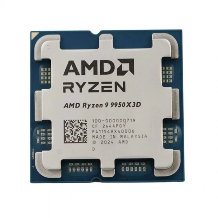 AMD RYZEN 9 9950X3D 144MB 16çekirdekli O/B UHD AM5 170w Kutusuz+Fansız