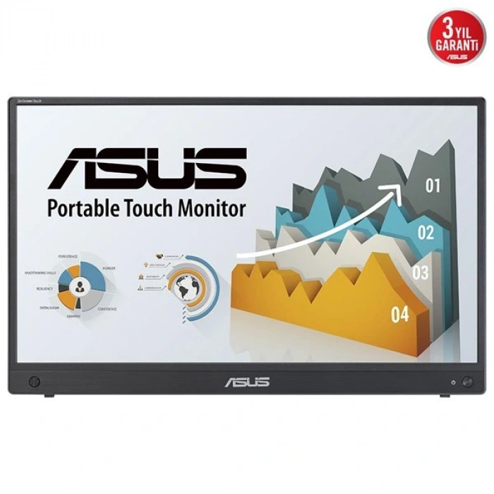 ASUS 16 DOKUNMATIK ZENSCREEN MB16AMTR 5MS 60HZ mHDMI-USBC BATARYALI TAŞINABİLİR MONİTÖR