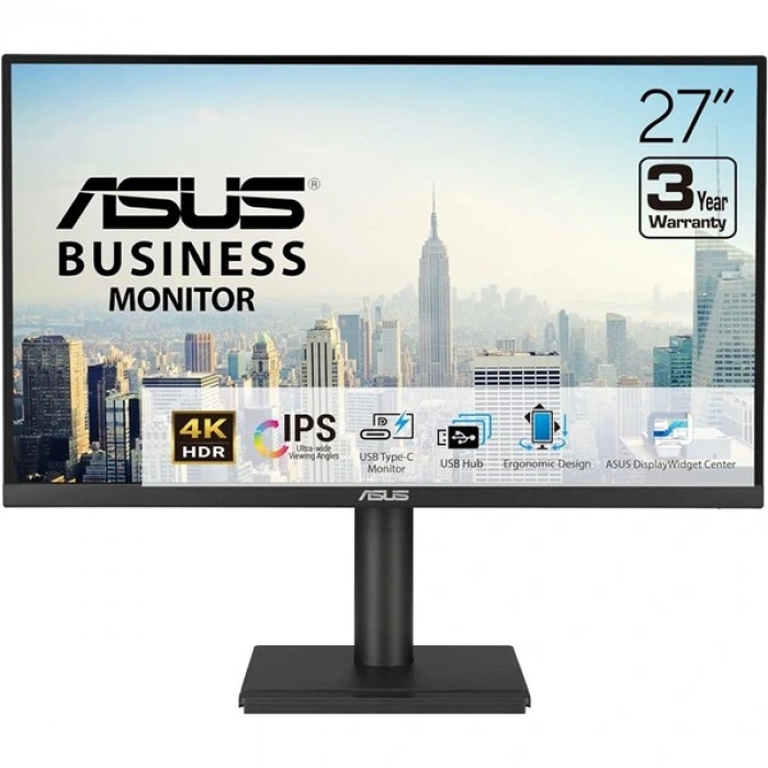 ASUS 27 IPS VA27UCPS 5MS 75HZ HDMI-DP TYPE-C PIVOT KURUMSAL MONİTÖR 3840X2160