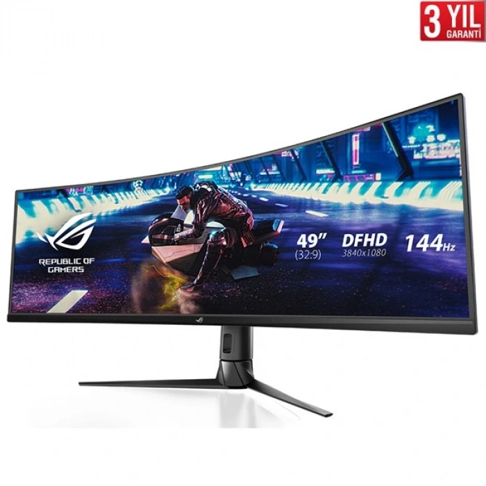 ASUS 49 VA ROG STRIX XG49VQ 4MS 144Hz HDMI-DP Kavisli Gaming Monitör (3840 X 1080)