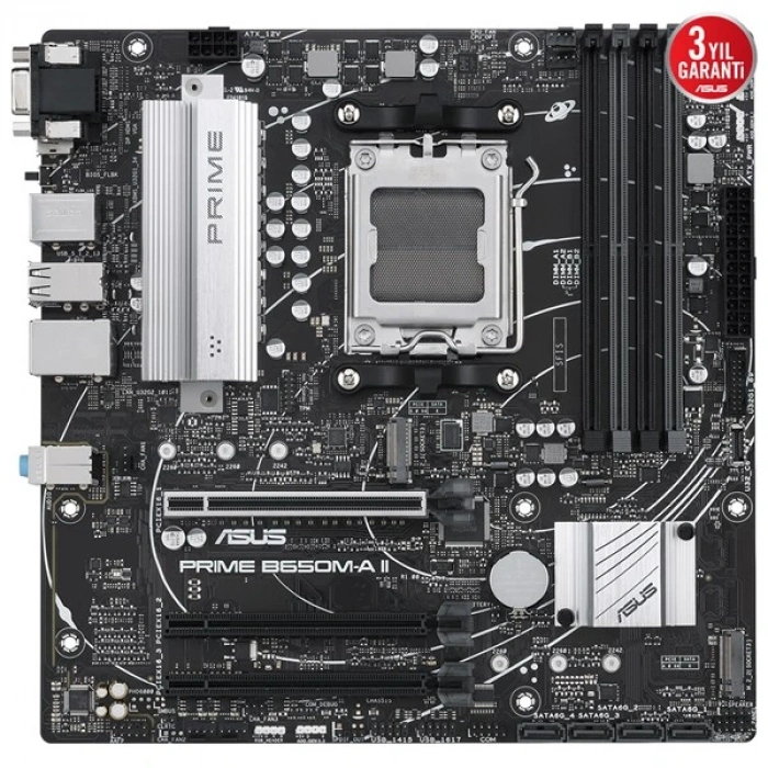 ASUS PRIME B650M-A II-CSM DDR5 HDMI-DP PCIE 4.0 AM5 mATX KURUMSAL ANAKART