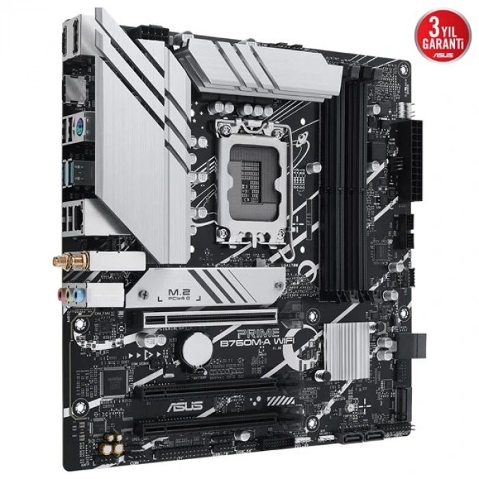 ASUS PRIME B760M-A WIFI-6E DDR5 HDMI DP PCIe 16X v4.0 1700p mATX