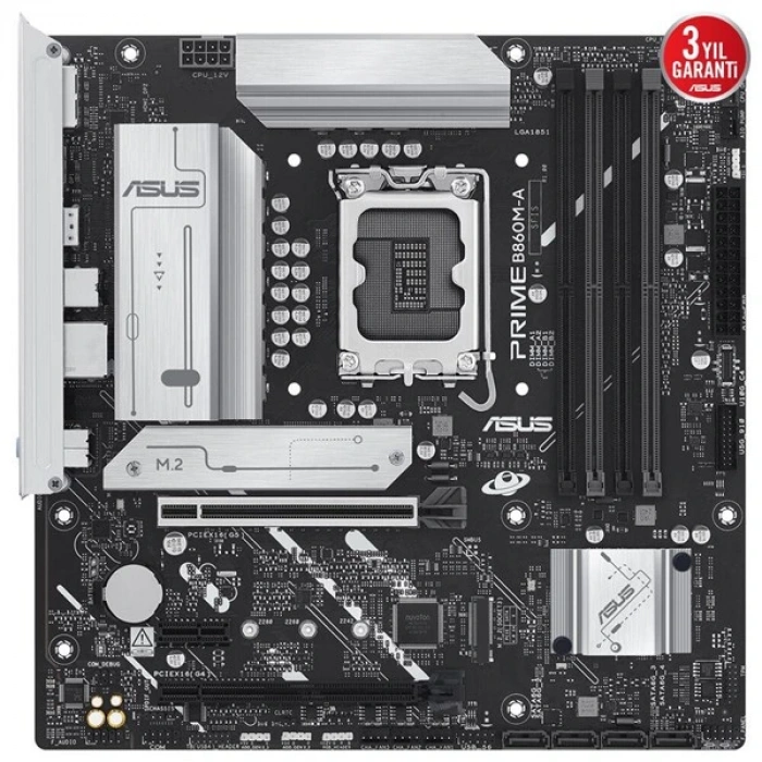 ASUS PRIME B860M-A CSM DDR5 HDMI DP PCIE 5.0 1851p mATX Kurumsal Anakart