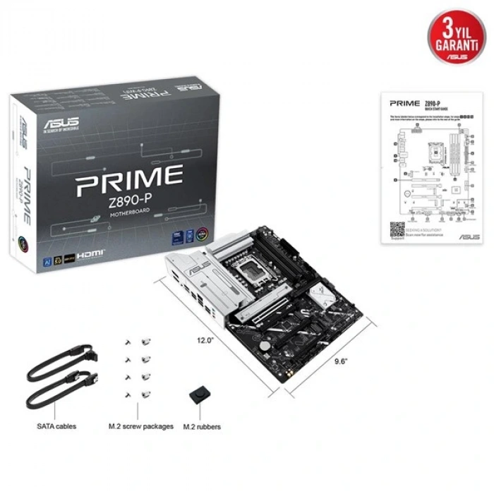 ASUS PRIME Z890-P DDR5 THUNDERBOLT-HDMI-DP PCIE 5.0 1851P ATX