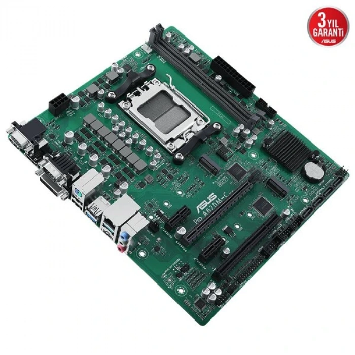 ASUS PRO A620M-C-CSM DDR5  HDMI-DP-DVI PCIE 4.0 AM5 KURUMSAL ANAKART