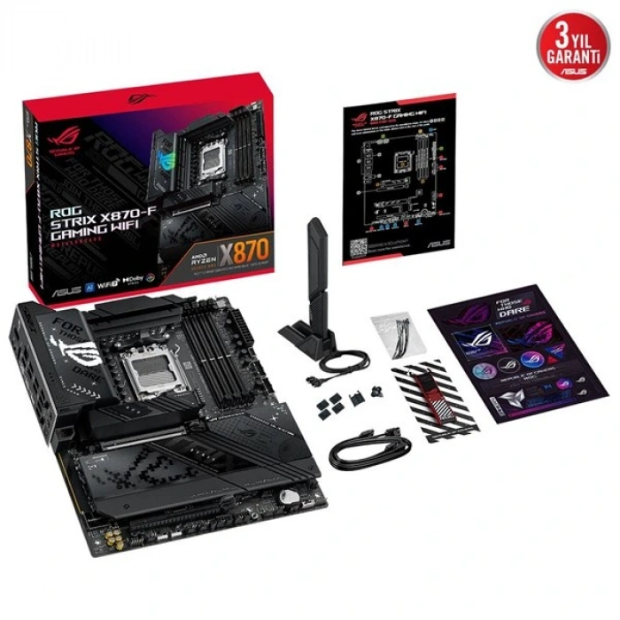 ASUS ROG STRIX X870-F GAMING WIFI-7 DDR5 HDMI DP PCIE 5.0 AM5 ATX