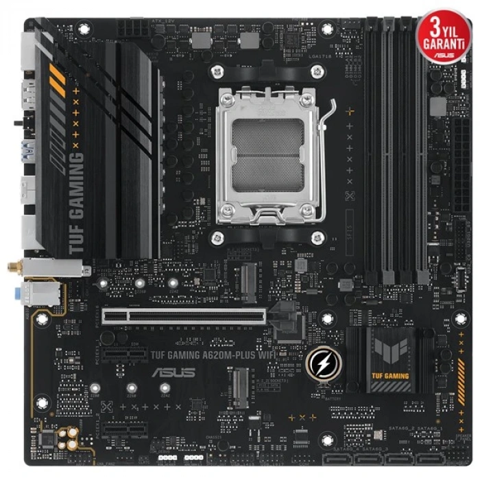 ASUS TUF A620M-PLUS GAMING WIFI-6 DDR5 HDMI-DP PCIE 4.0 AM5 mATX