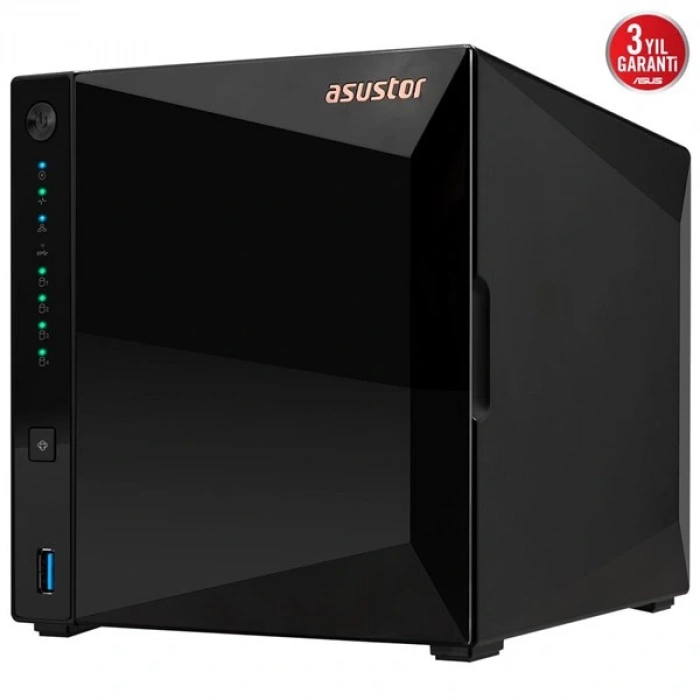 ASUSTOR AS3304T V2 REALTEK QC-2GB RAM-4-diskli NAS SUNUCU (disksiz)