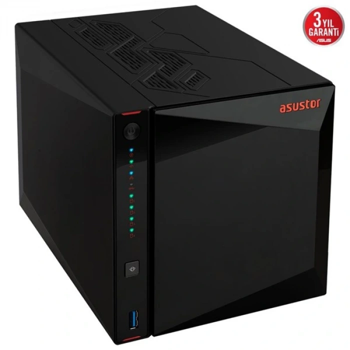 ASUSTOR AS5404T-4GB CELERON N5105-4GB RAM-2-diskli Nas Sunucu (Disksiz)