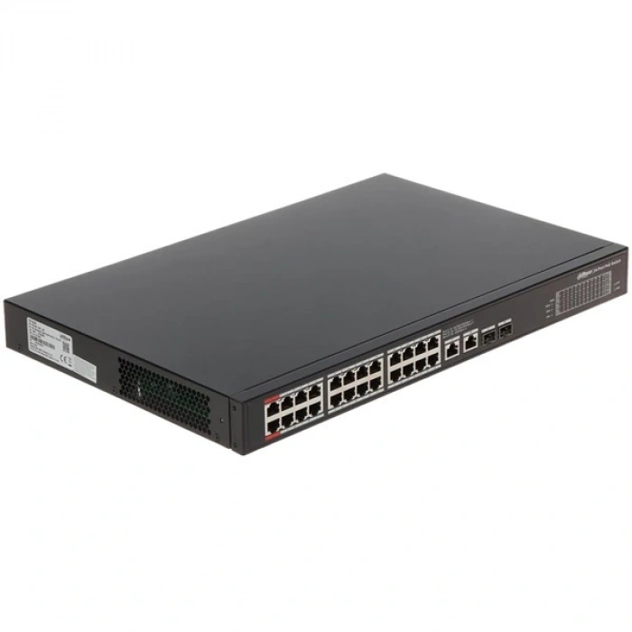 DAHUA 24port 360w FULL PoE PFS3228-24GT-360-V2 GIGABIT 2X SFP Yönetilemez Switch