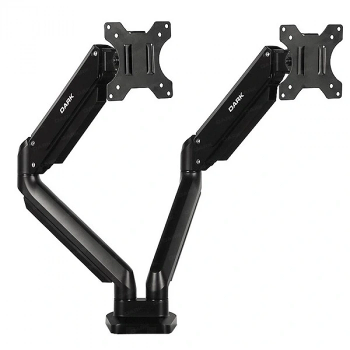 DARK 17/32 DK-AC-VM200 Hareketli Siyah 2 kollu dikey Monitör Askı Aparatı