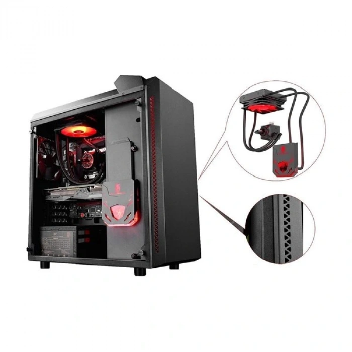 DEEPCOOL BARONKASE SIVI SOĞUTMALI AM4-1200p İŞLEMCİ FANI DAHİL GAMING MID-TOWER PC KASASI