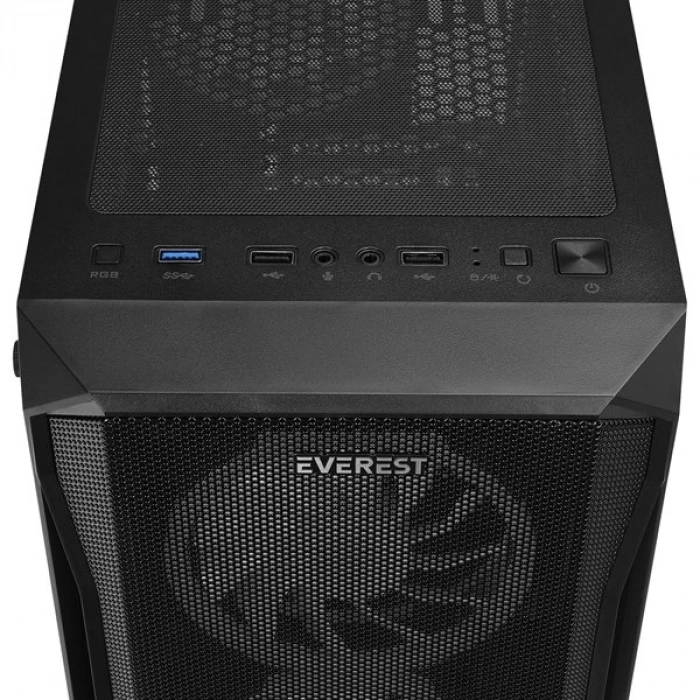 EVEREST 600W X-RACER Gaming Mid-Tower PC Kasası 4X-FANLI