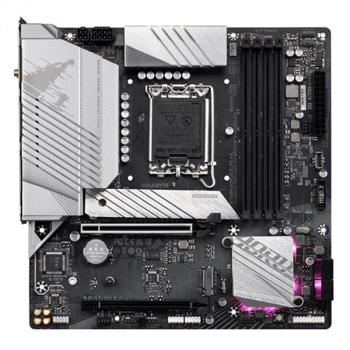GIGABYTE B760M AORUS ELITE AX WIFI-6E DDR5 HDMI DP PCIe 16X v5.0 1700p mATX