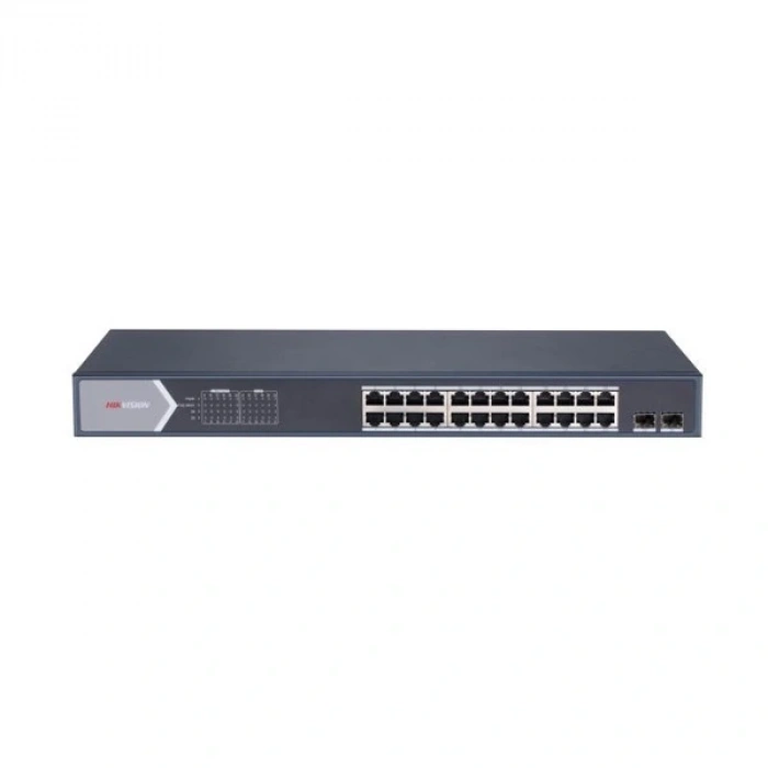 HIKVISION 24port 370w FULL PoE DS-3E1526P-SI GIGABIT 2X SFP Akıllı Yönetilebilir Switch Rack Mount