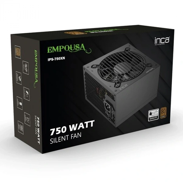 INCA 850W 80+ GOLD EMPOUSA IPS-850XN Tam Modüler Power Supply