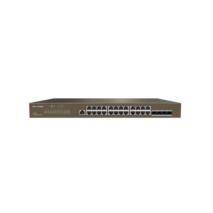 IP-COM 24port G3328F GIGABIT 4-SFP UPLINK L2 CLOUD YÖNETİLEBİLİR RACKMOUNT SWITCH