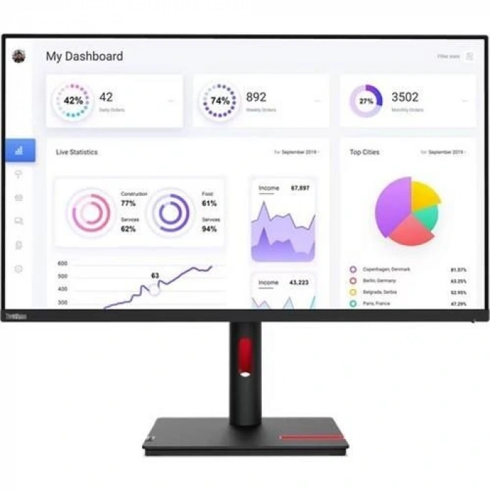 LENOVO 31.5 IPS THINKVISION T32P-30 63D2GAT1TK 4MS 60HZ HDMI-DP GRAFİK TASARIM MONİTÖRÜ 3840X2160