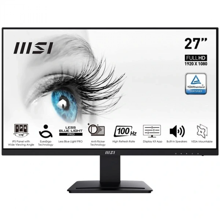 MSI 27 IPS MP273A 1MS 100HZ HDMI EV OFİS MONİTÖRÜ 1920X1080