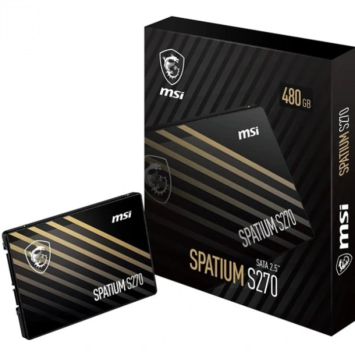 MSI 480GB SPATIUM S270 500-450MB/s SSD SATA-3 DİSK